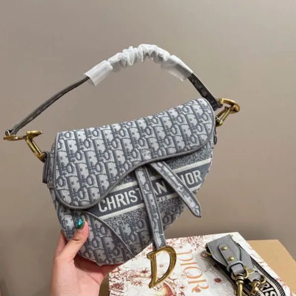 Dior SADDLE Bag Oblique Embroidered