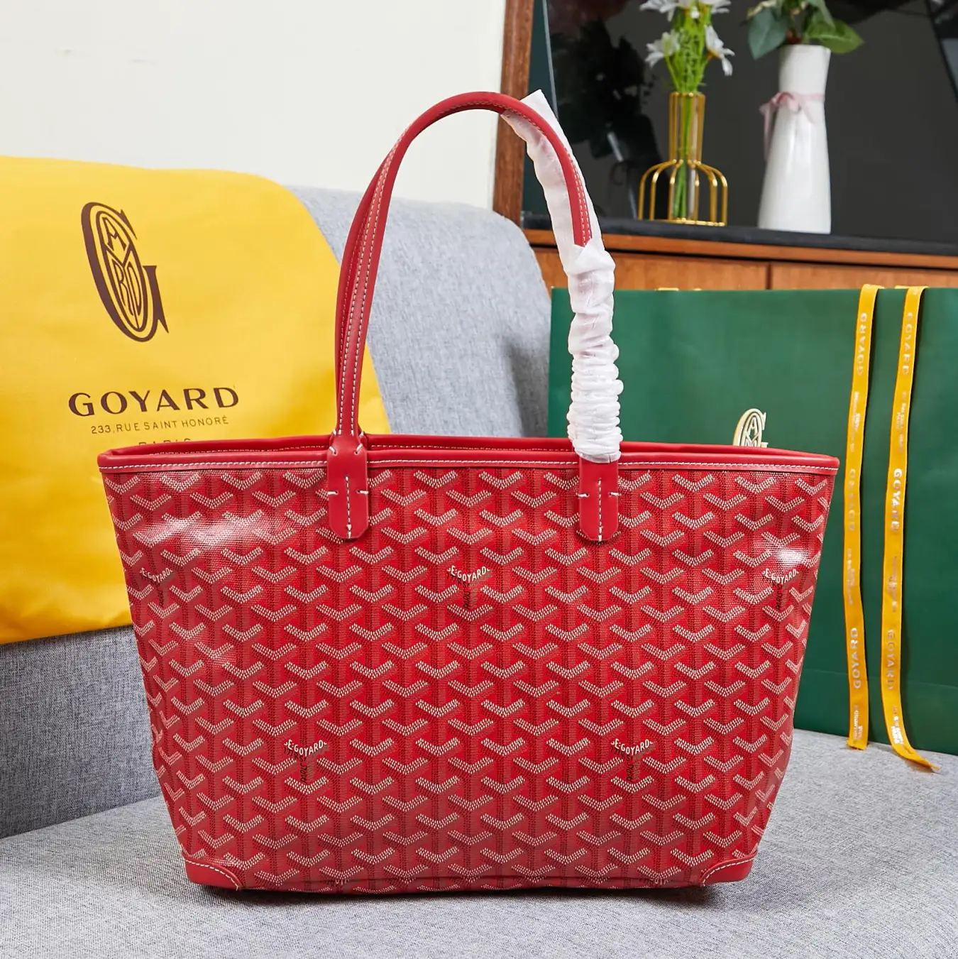 Goyard Artois Tote Zipper Handbag Shoulder Bag