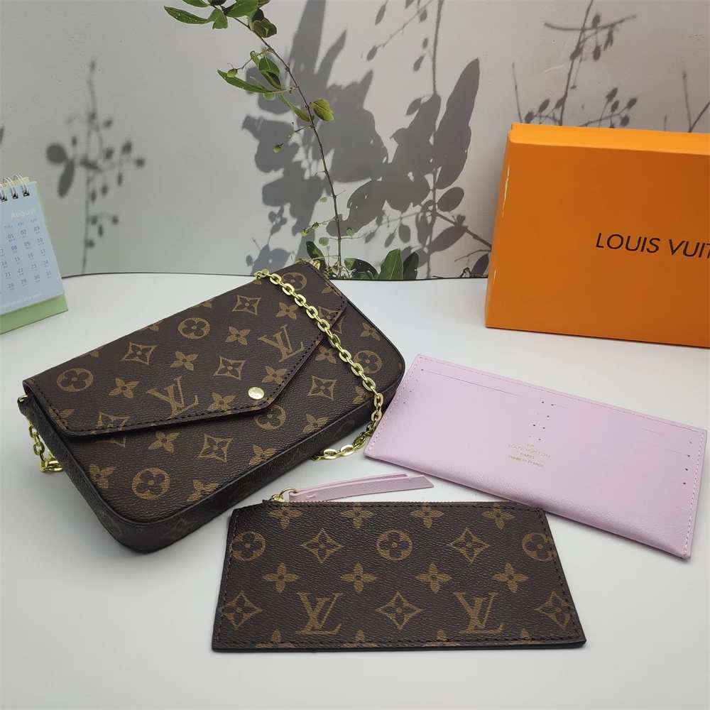 [Flash Sale] LV Félicie Monogram Canvas Fuchsia Crossbody Bag