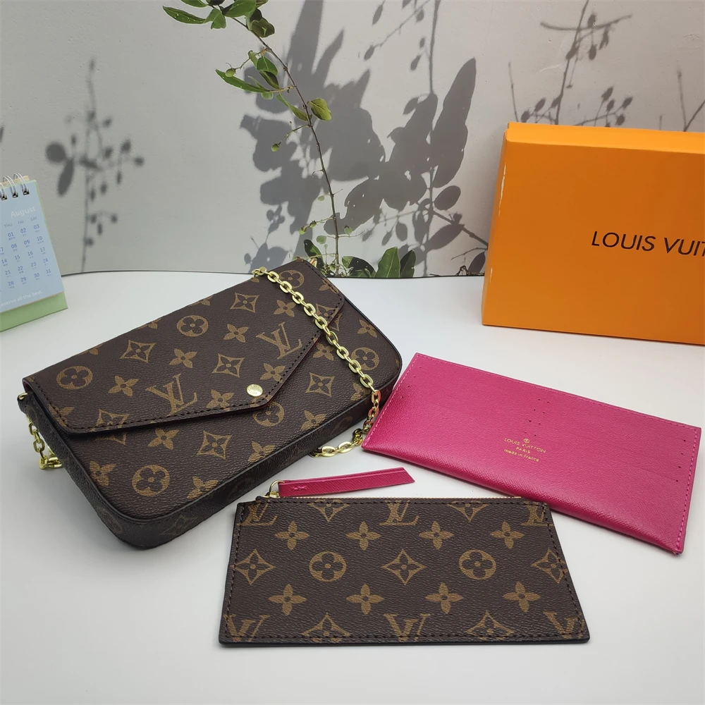 [Flash Sale] LV Félicie Monogram Canvas Fuchsia Crossbody Bag