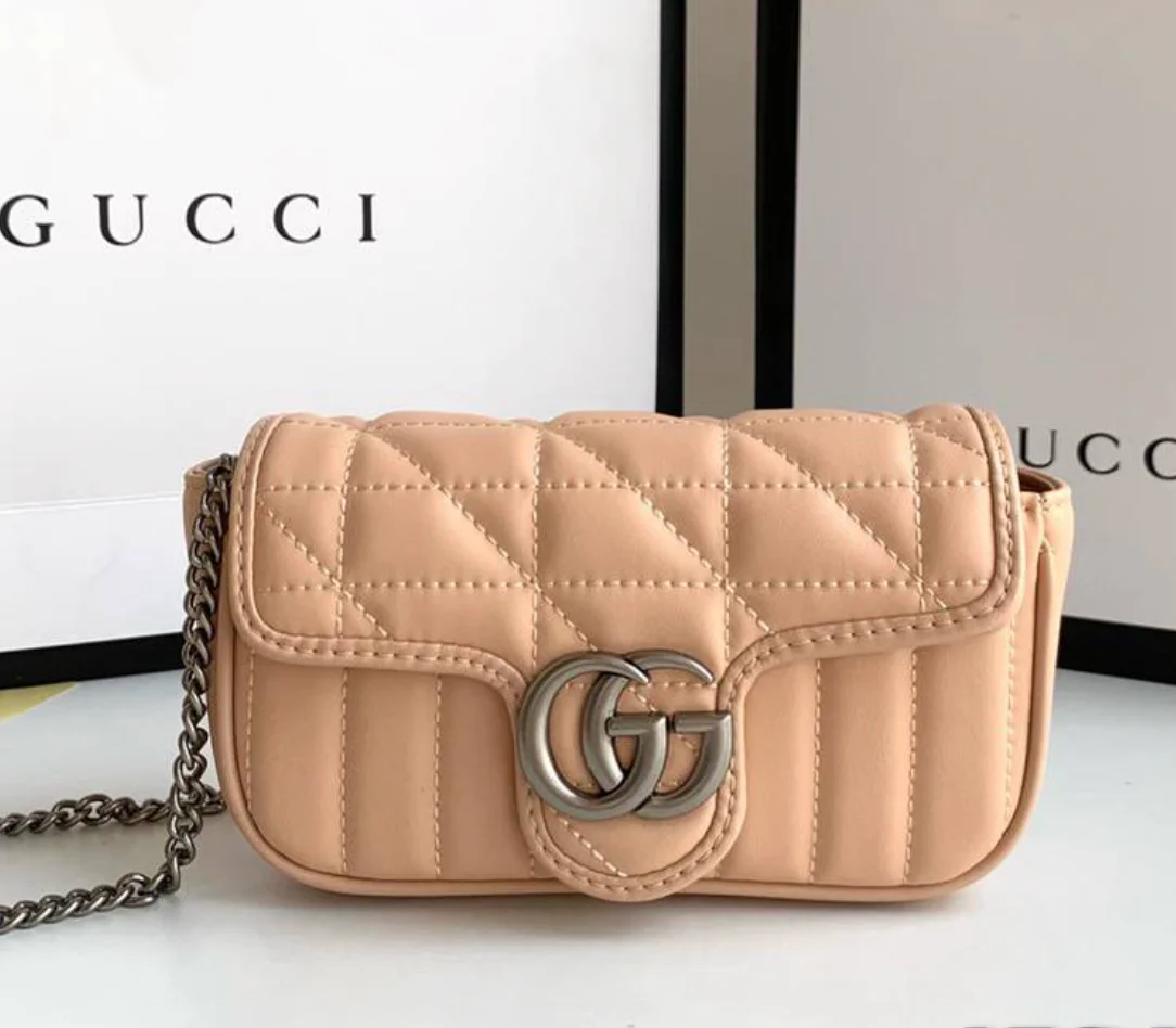 Gucci GG Marmont -Vertical stripes Shoulder Bag Handbag
