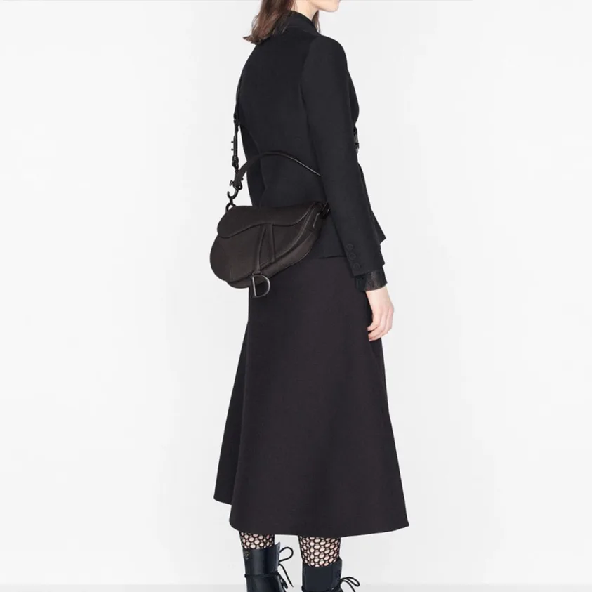 Dior Saddle Bag Matte Leather Shoulder Bag