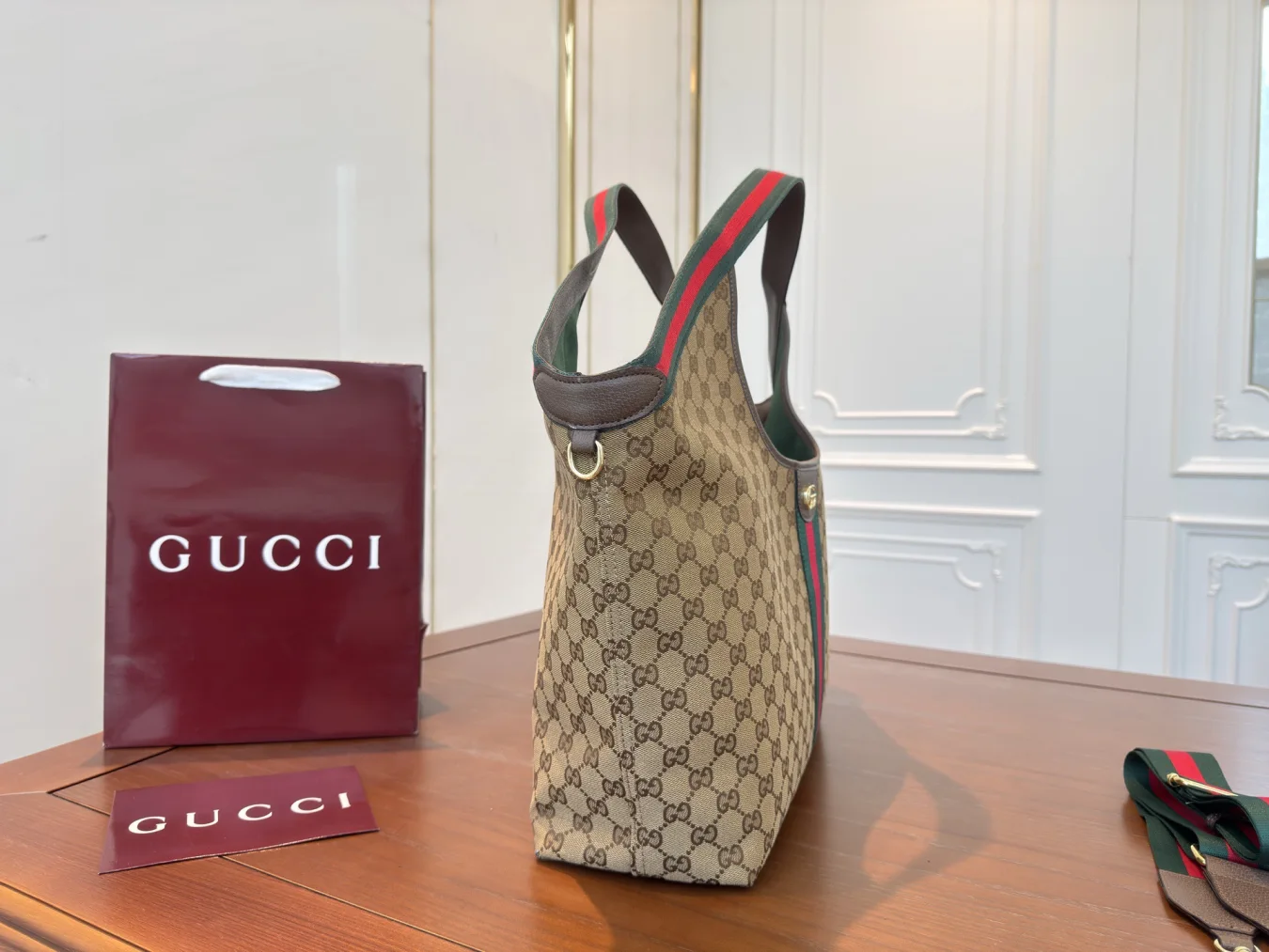 Gucci Giglio Large Canvas Tote Bag