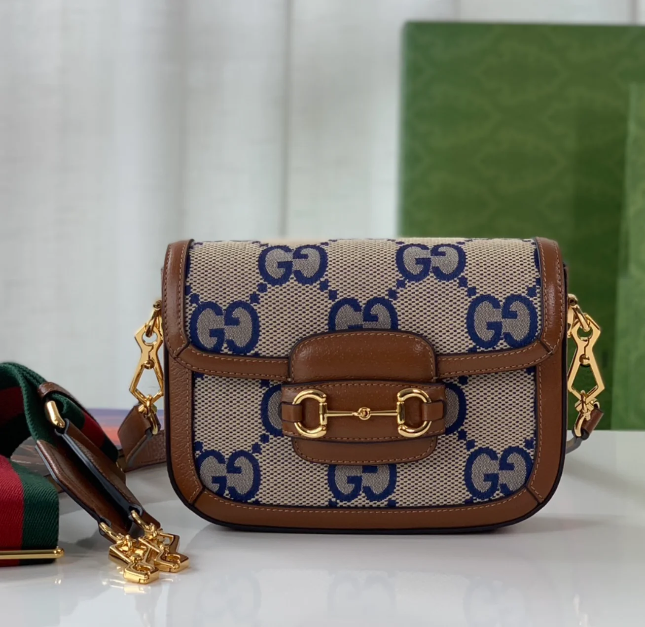 GUCCI 1955 Horsebit Shoulder Bag Mini Handbag