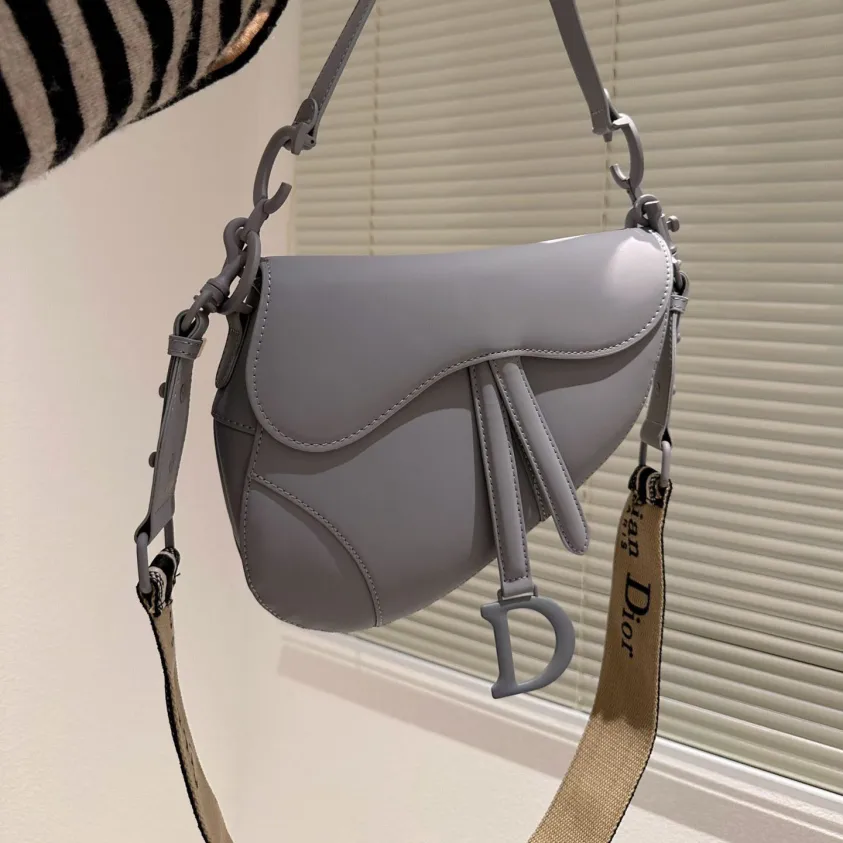 Dior Saddle Bag Matte Leather Shoulder Bag