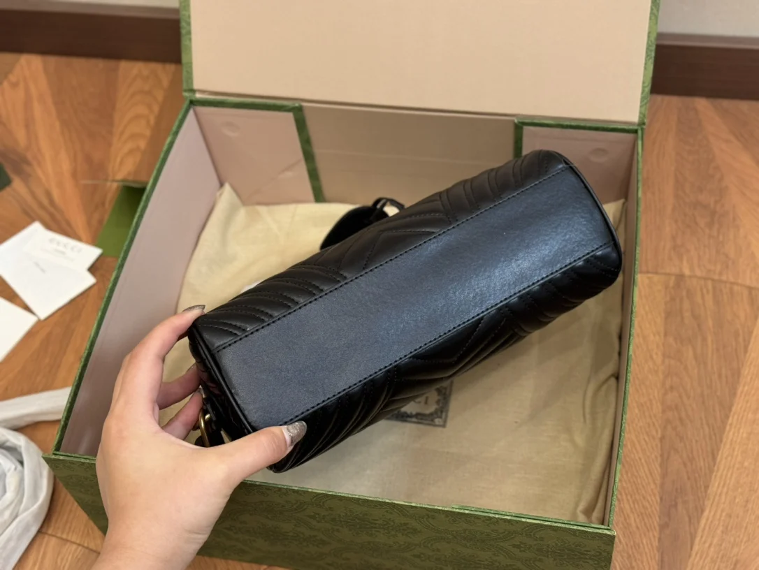 Gucci Marmont Top Handle Shoulder Bag Handbag