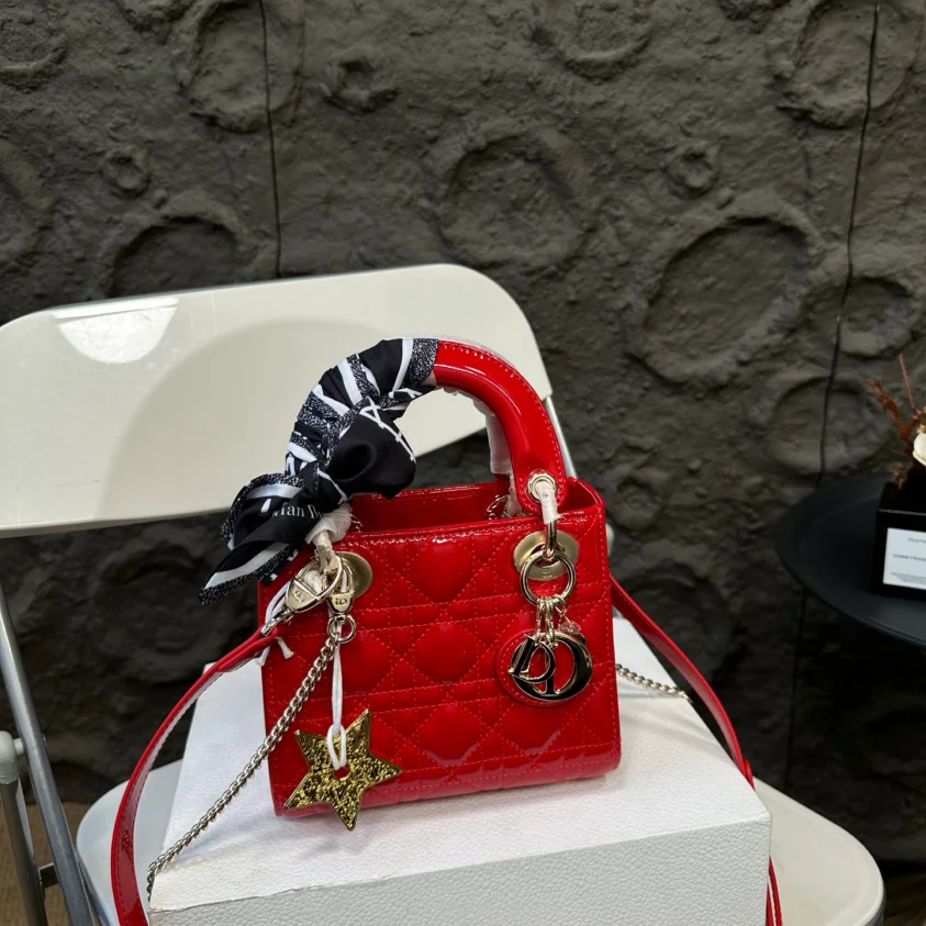 Dior Mini Lady Bag - Lacquered Calfskin