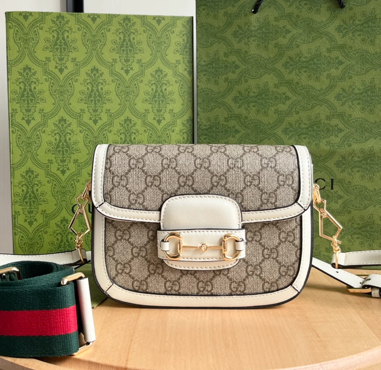 GUCCI 1955 Horsebit Shoulder Bag Mini Handbag