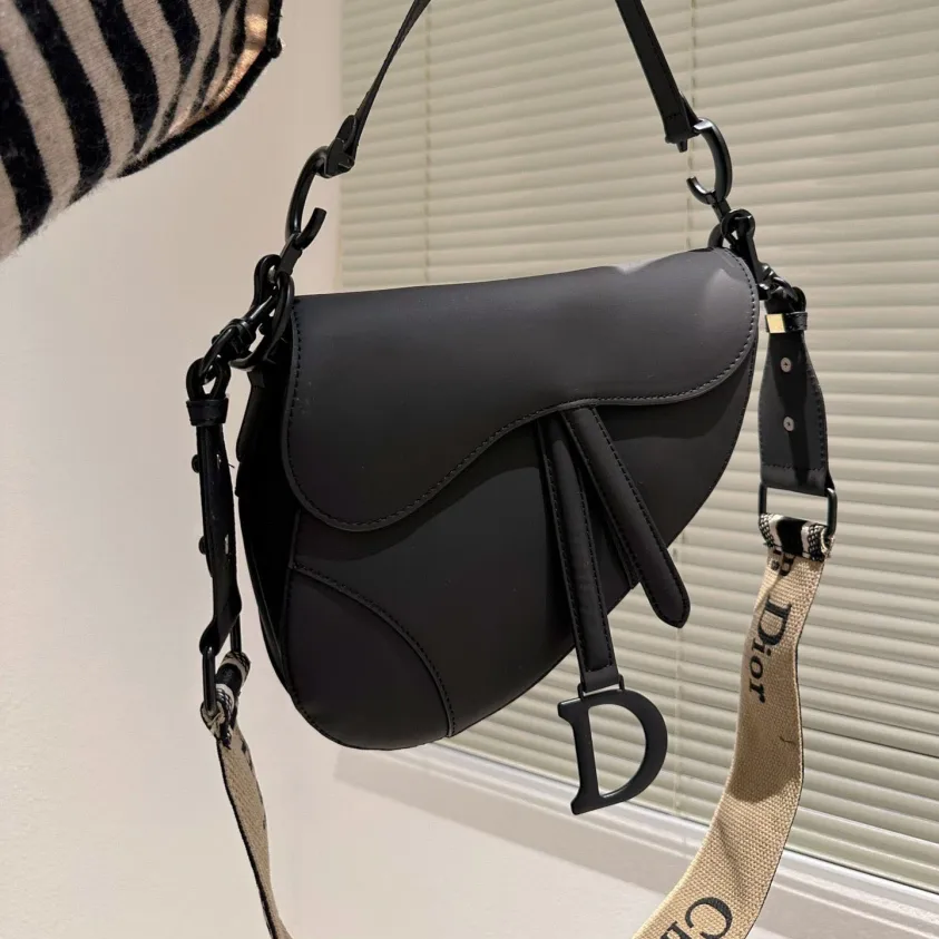 Dior Saddle Bag Matte Leather Shoulder Bag