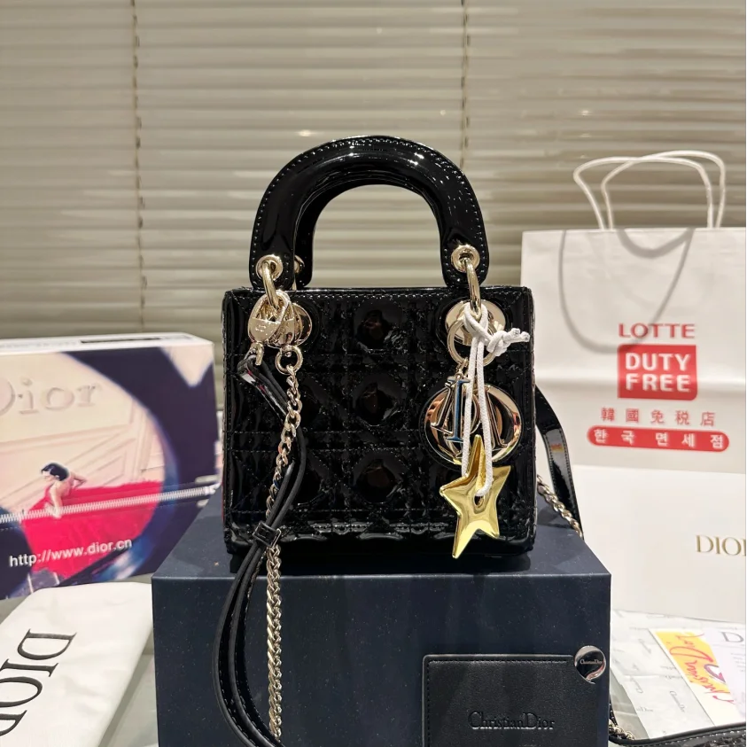 Dior Mini Lady Bag - Lacquered Calfskin