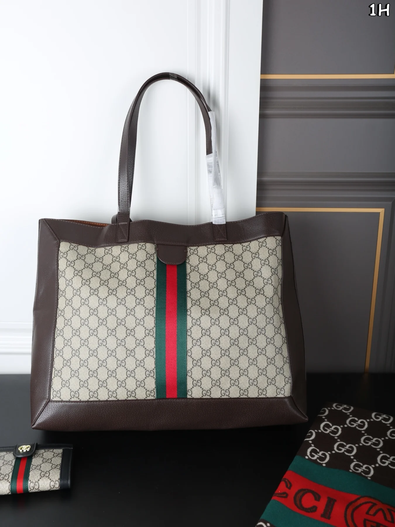 GUCCI Tote Bag + Scarf + Wallet