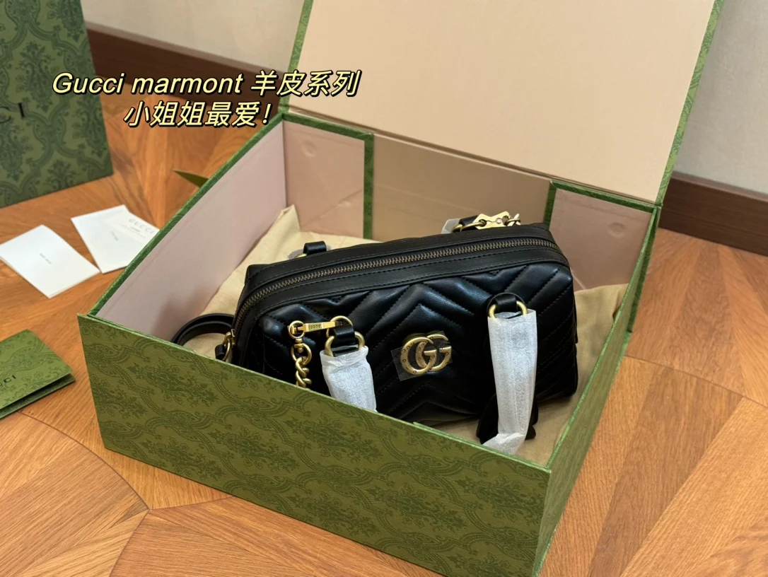 Gucci Marmont Top Handle Shoulder Bag Handbag