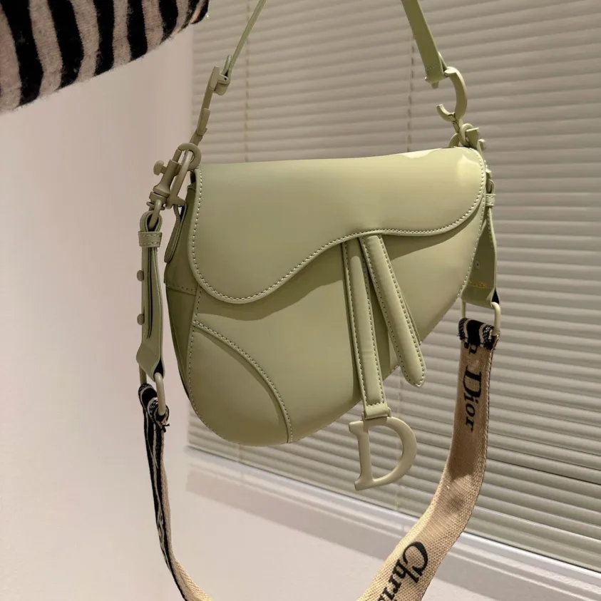 Dior Saddle Bag Matte Leather Shoulder Bag