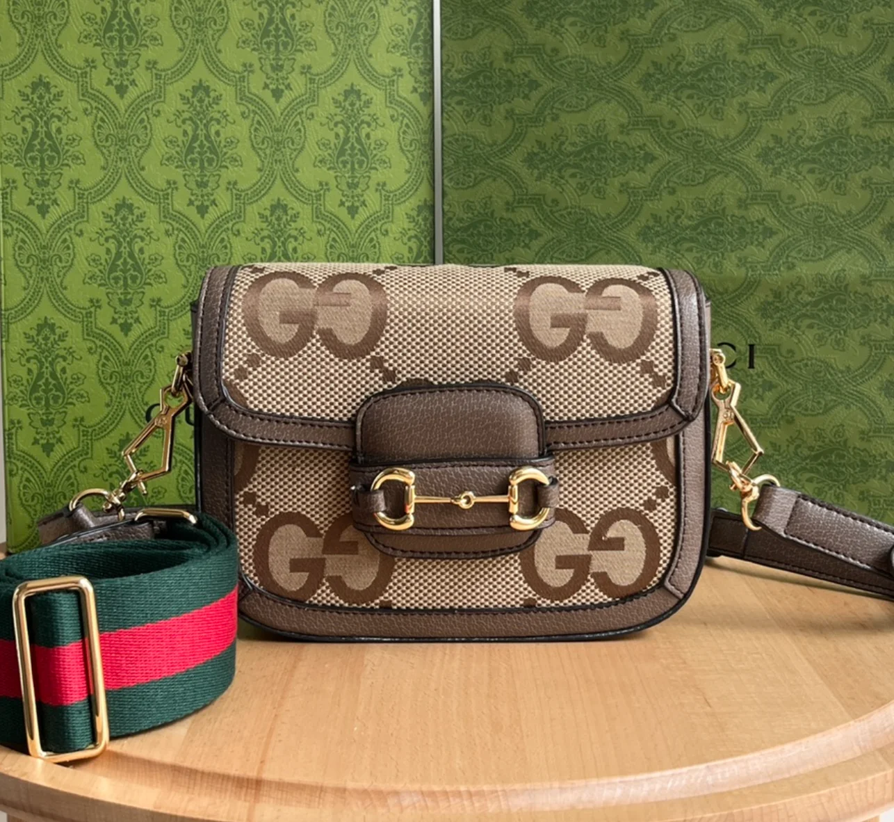 GUCCI 1955 Horsebit Shoulder Bag Mini Handbag
