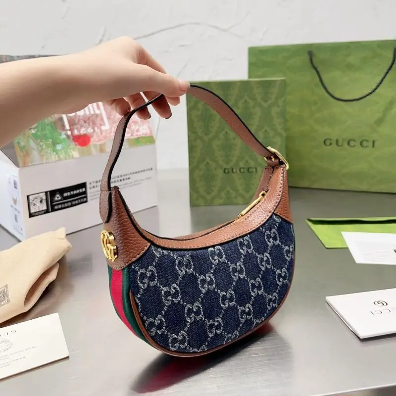 Gucci Ophidia Canvas&Leather Shoulder Bags Handbag