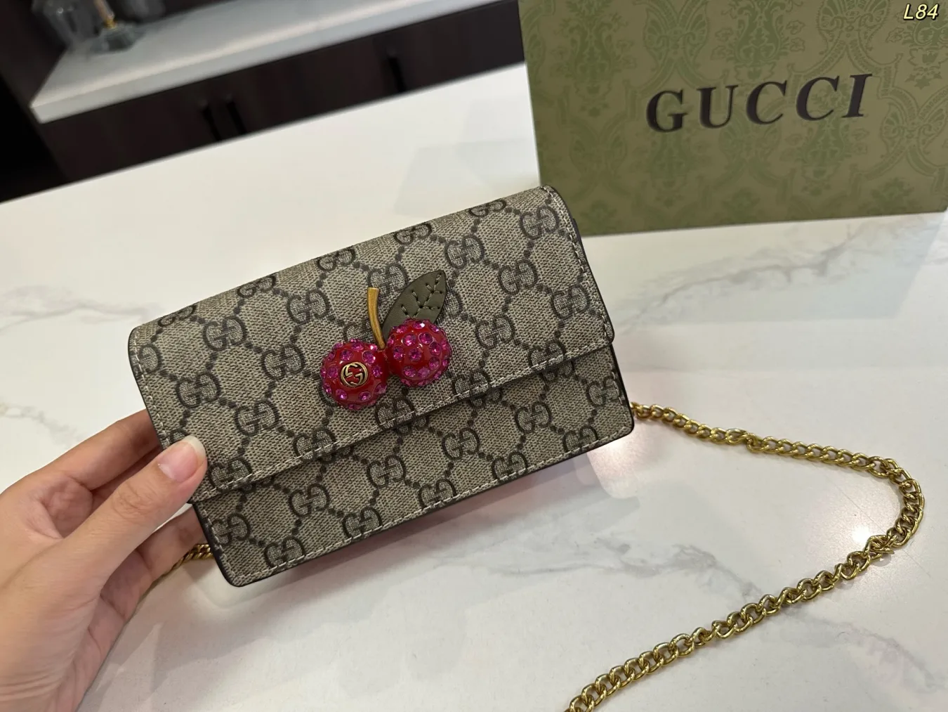 Gucci Garden Cherry Chain Bag