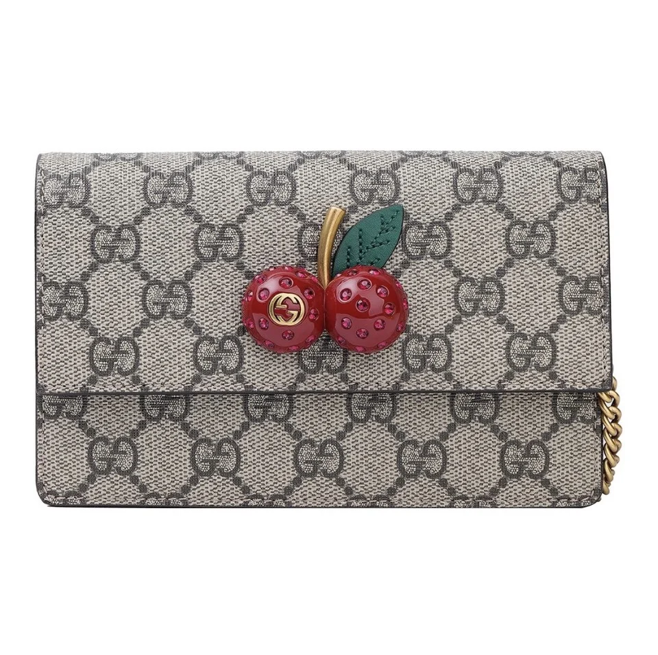 Gucci Cherry Chain Bag& Cherry Wallet