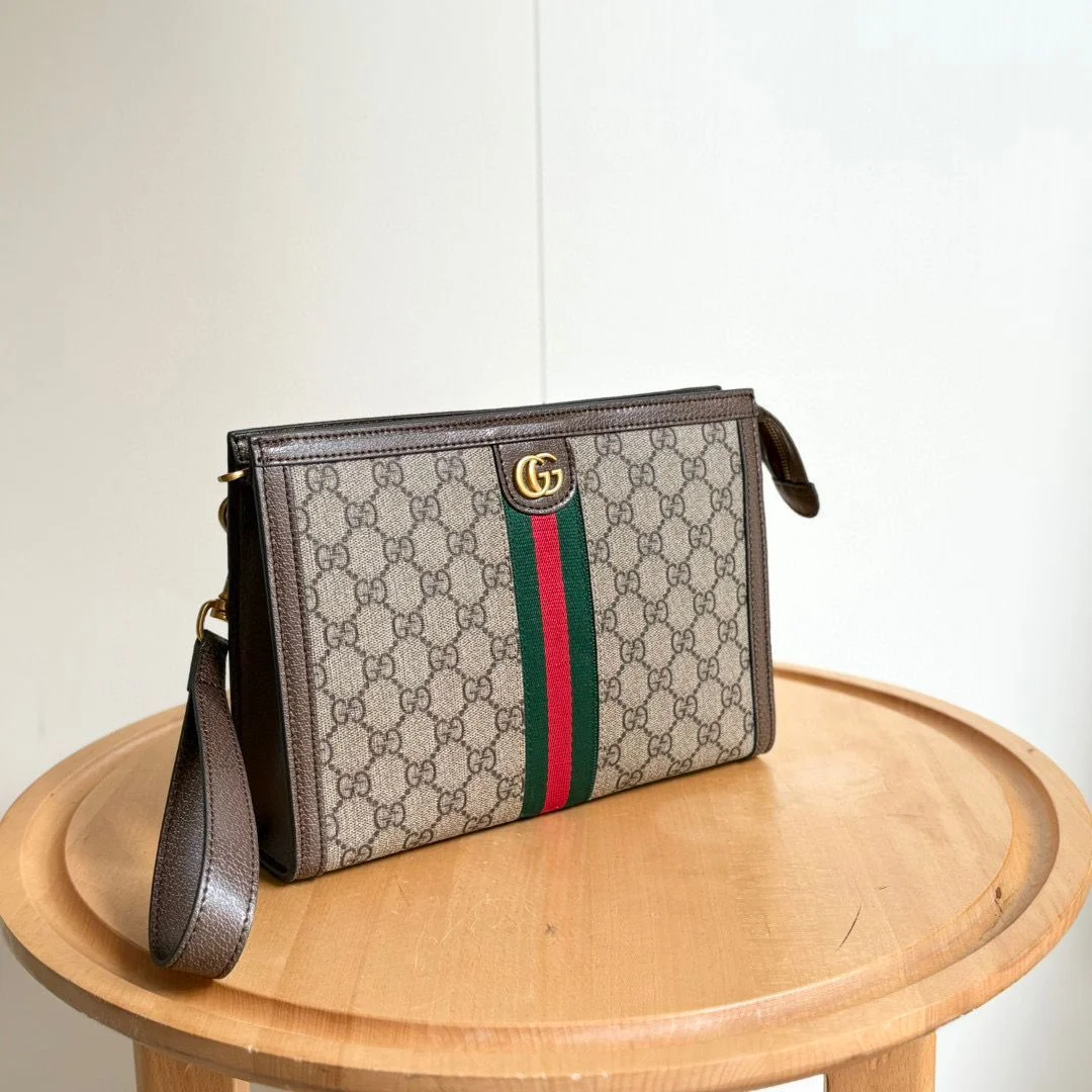 Gucci Unisex Handheld Wallet Bag Clutch Toiletry Bag