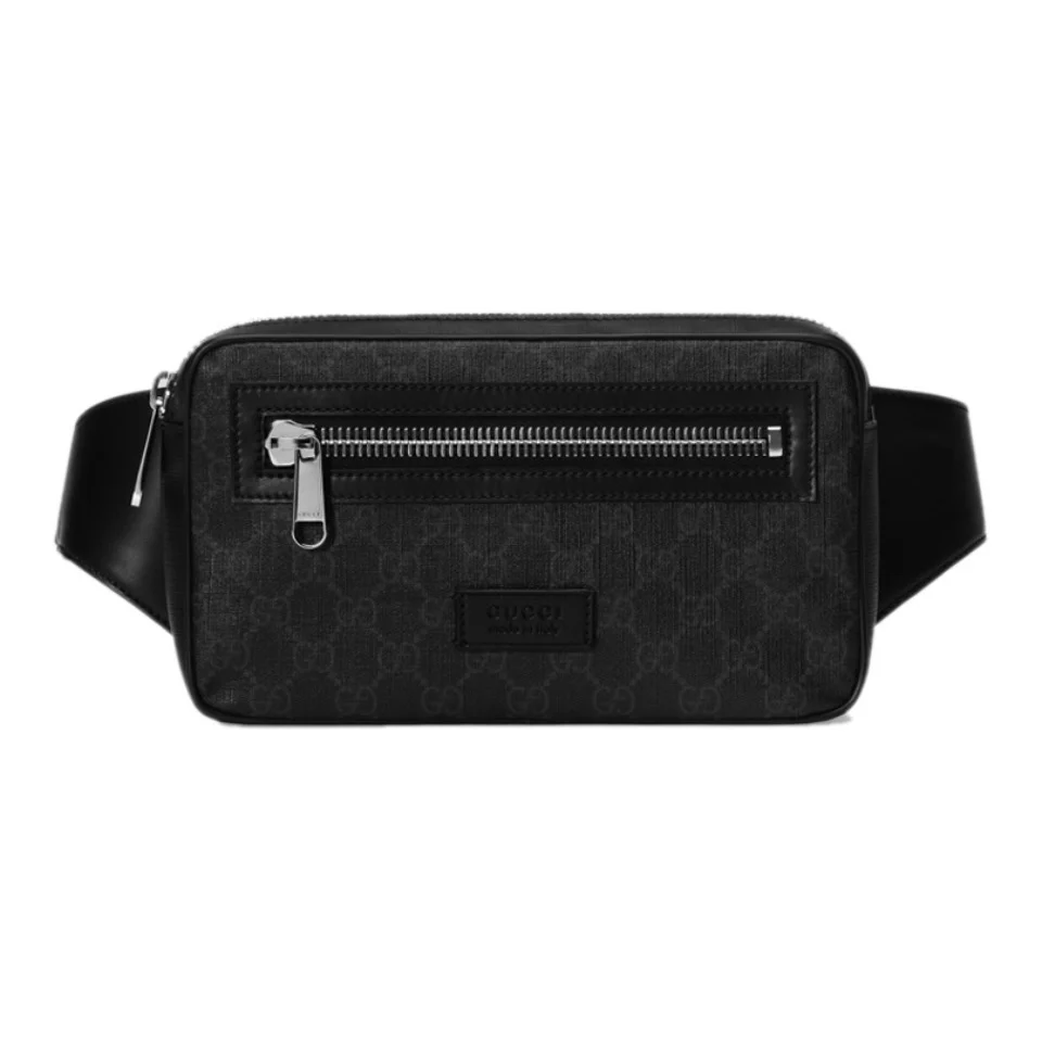 Gucci Canvas & Leather Waist Bag Belt Bag