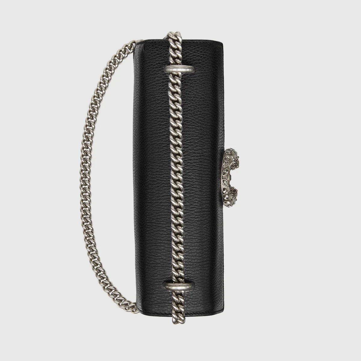 Gucci DIONYSUS GG Black Leather Small Shoulder Bag