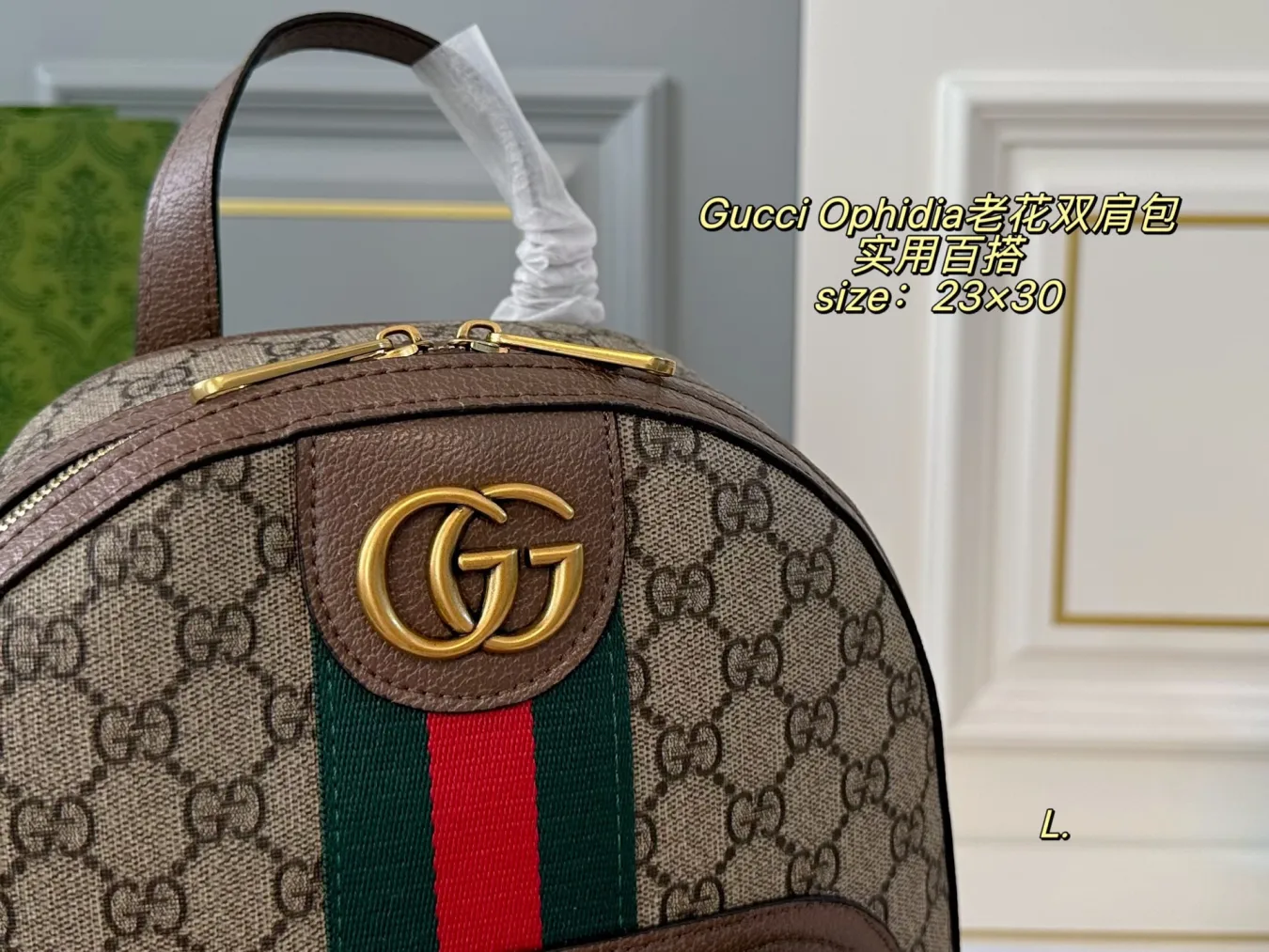 Gucci Ophidia Monogram Backpack