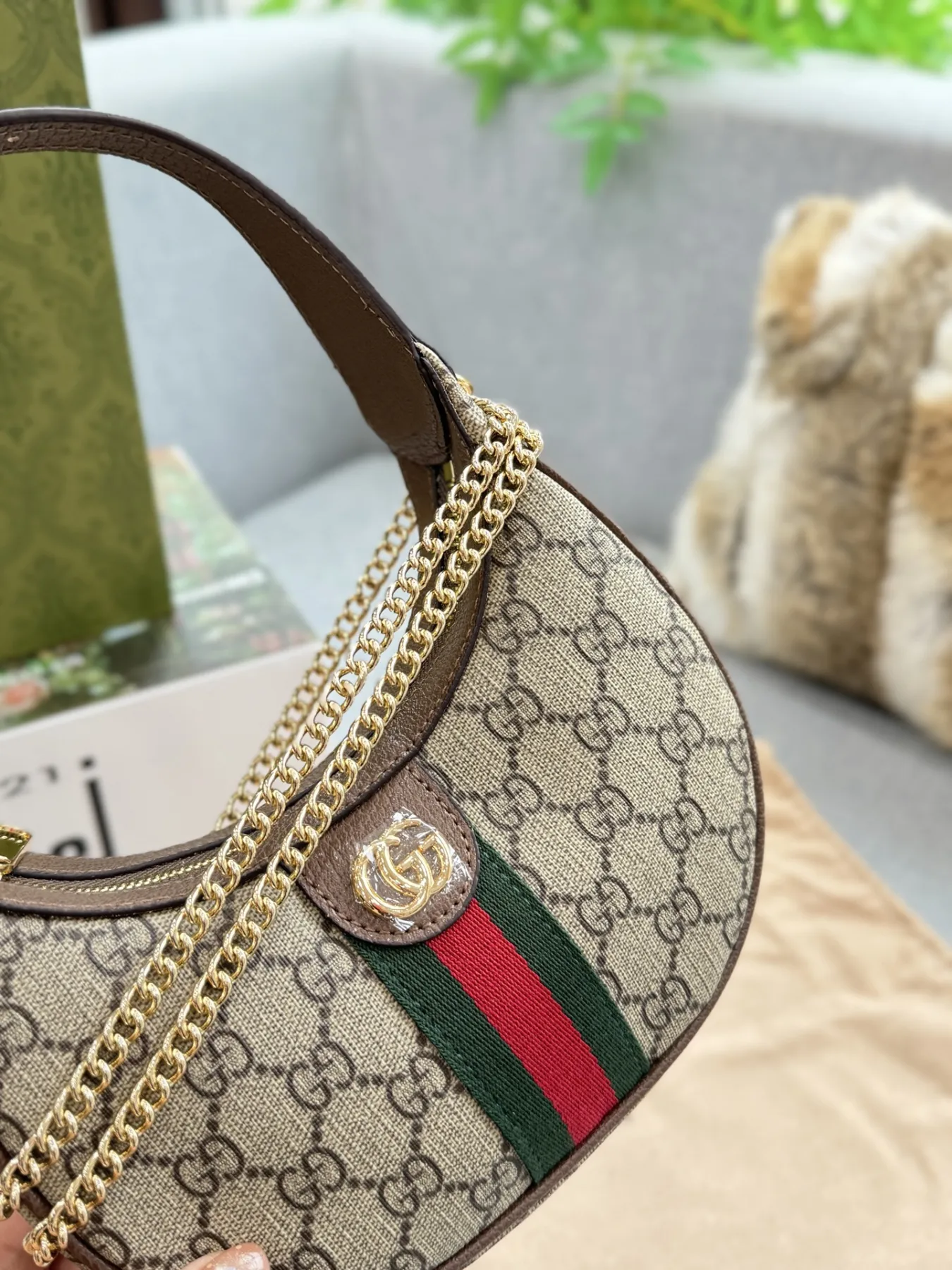 GUCCI Ophidia Crescent Bag