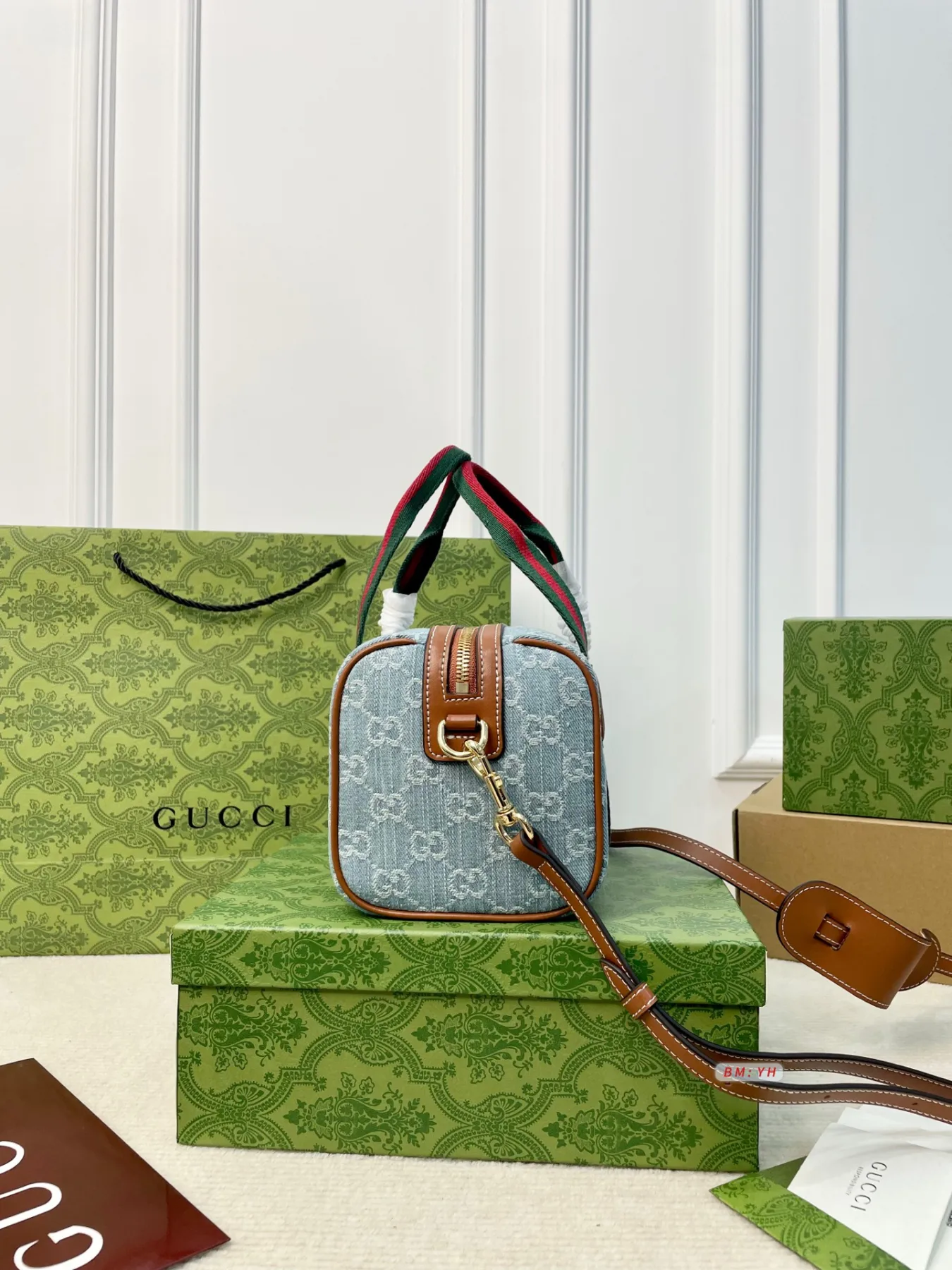 Gucci Denim Mini Handbag and Crossbody Bag