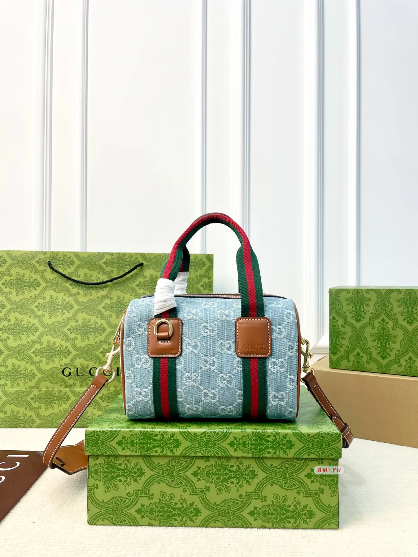 Gucci Denim Mini Handbag and Crossbody Bag