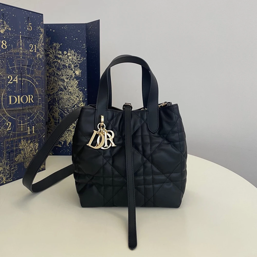 Dior Toujours Rattan pattern Tote Bag