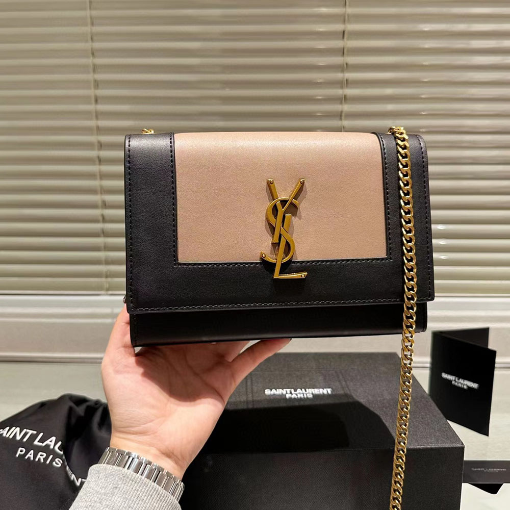Saint Laurent YSL Kate Splicing leather Shouder Bag