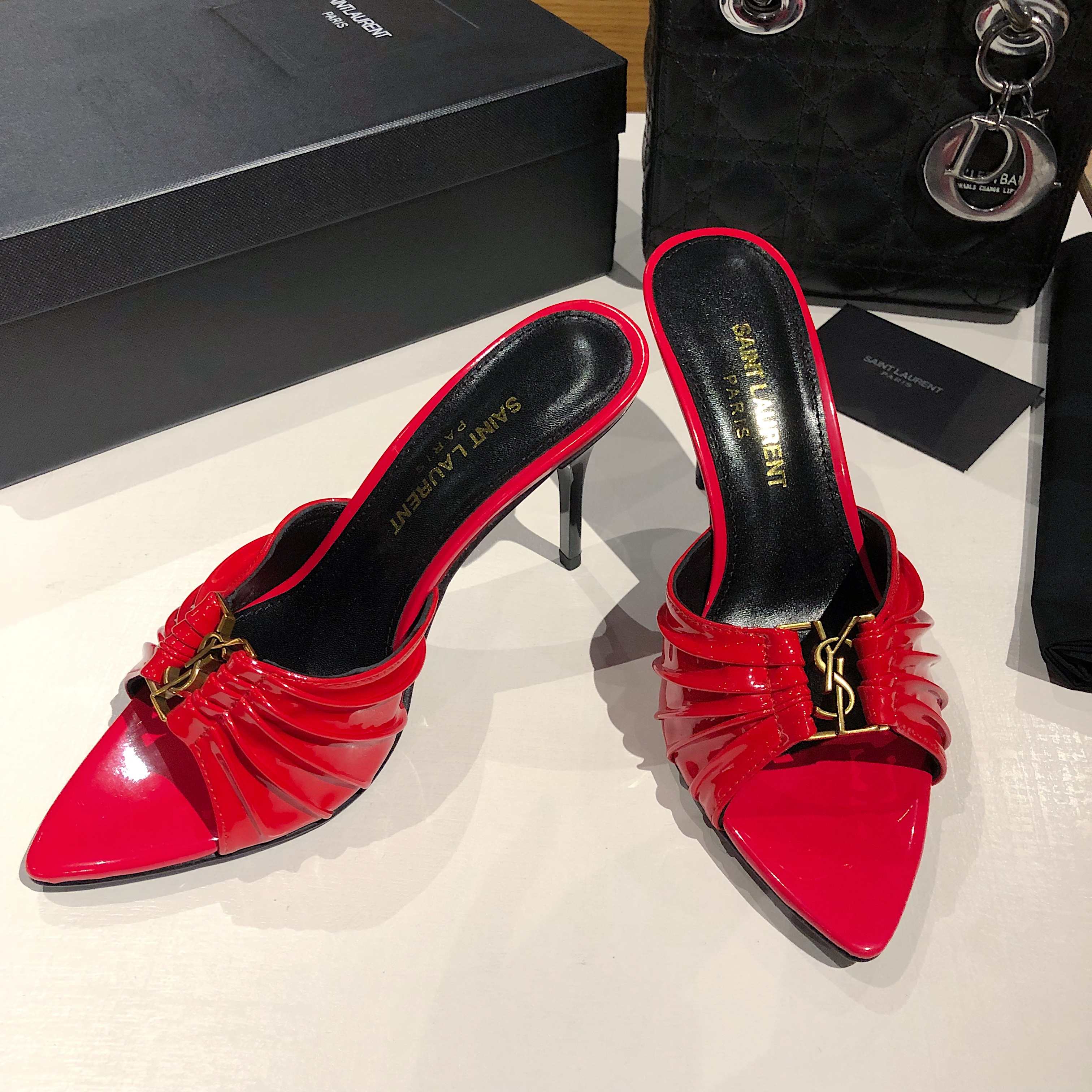 Saint Laurent Slipper Sandals Heels Shoes