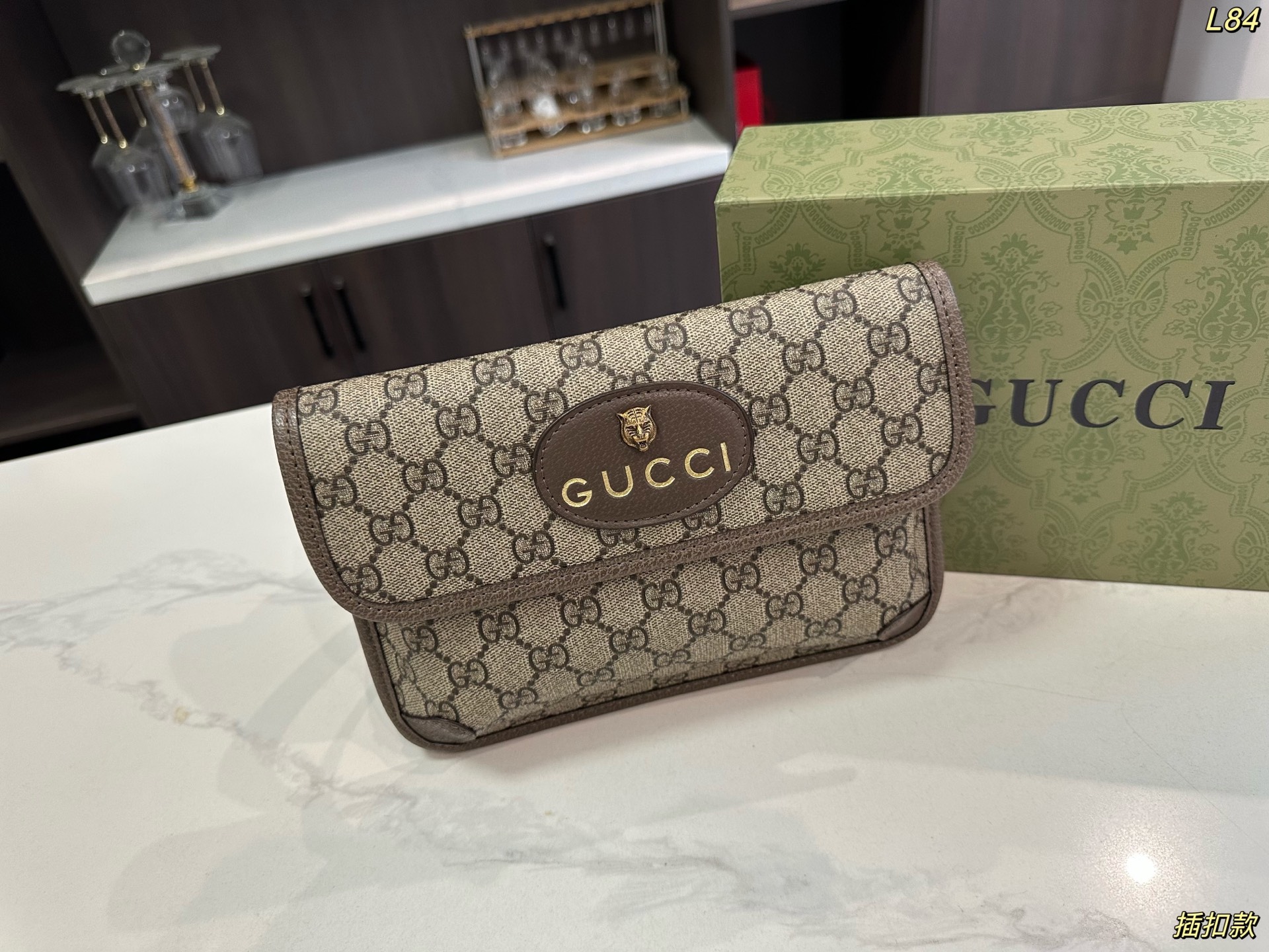 Gucci New 24 Tiger Head Waist Bag