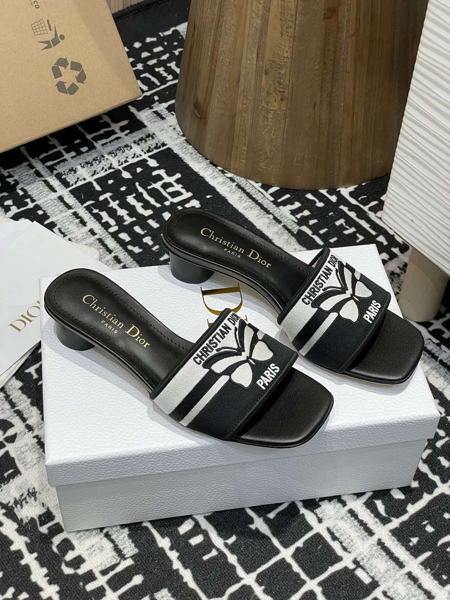 Dior Slipper Sandals Low Heel Shoes