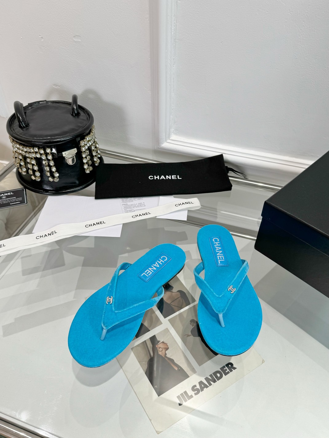 Chanel Clip Toe Flip Flops Slippers Sandals Shoes