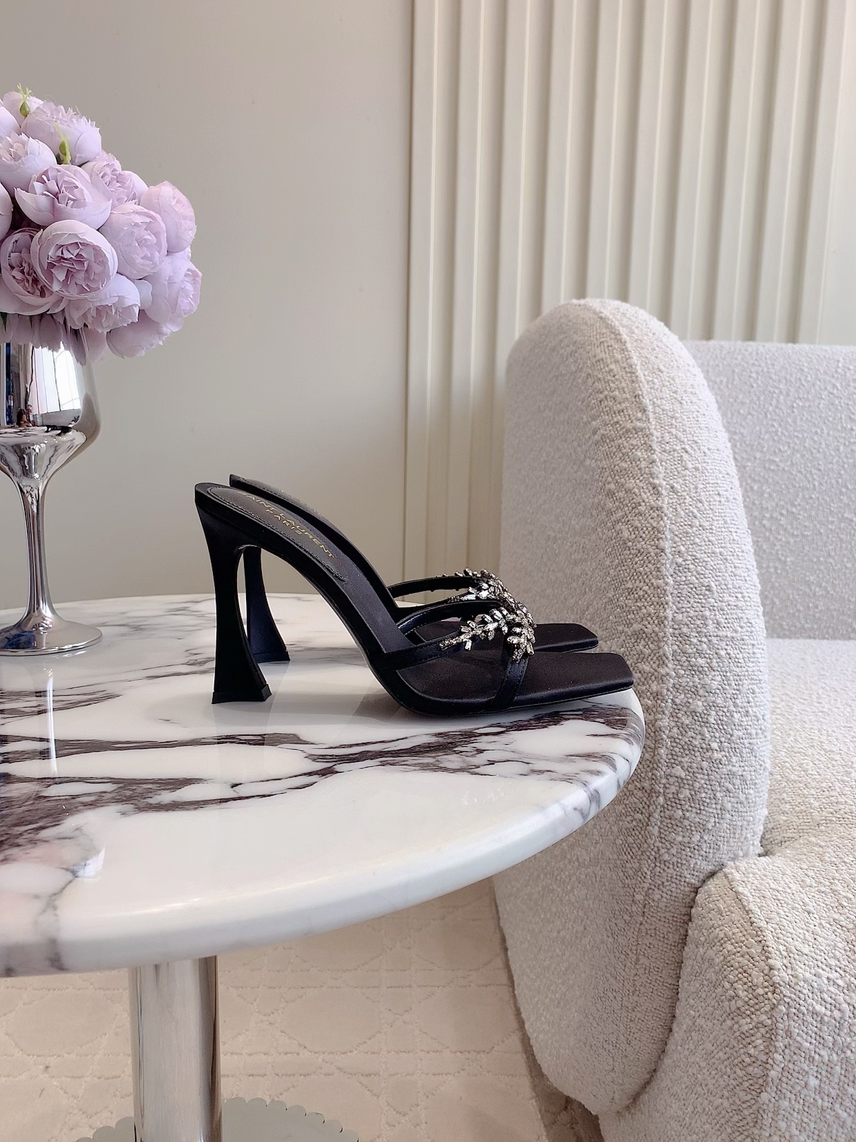 Saint Laurent Slipper Sandals Heels Shoes