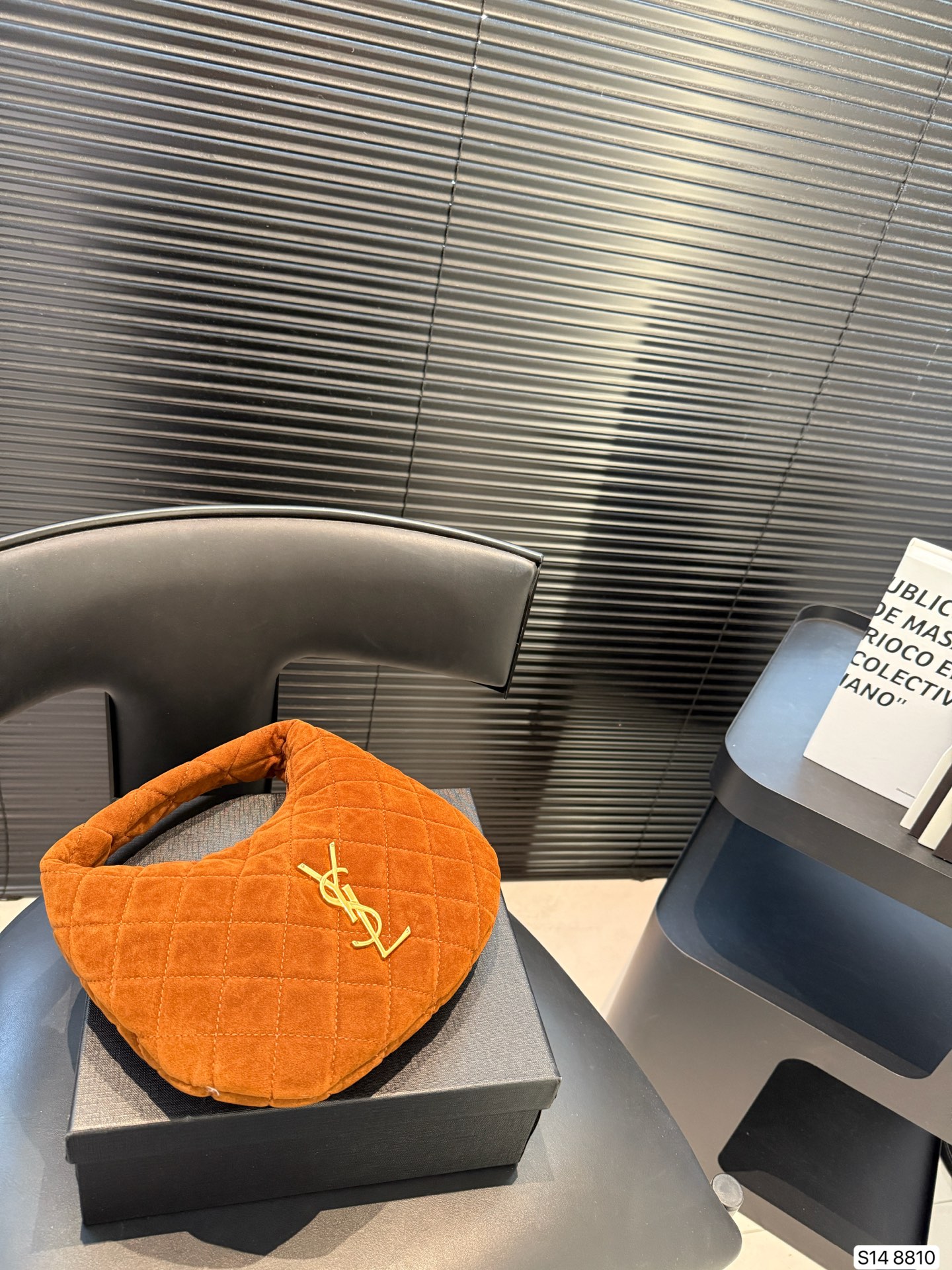 YSL Baby Icare 26cm Quilted Lambskin Bag Le Cassandre Embroidery