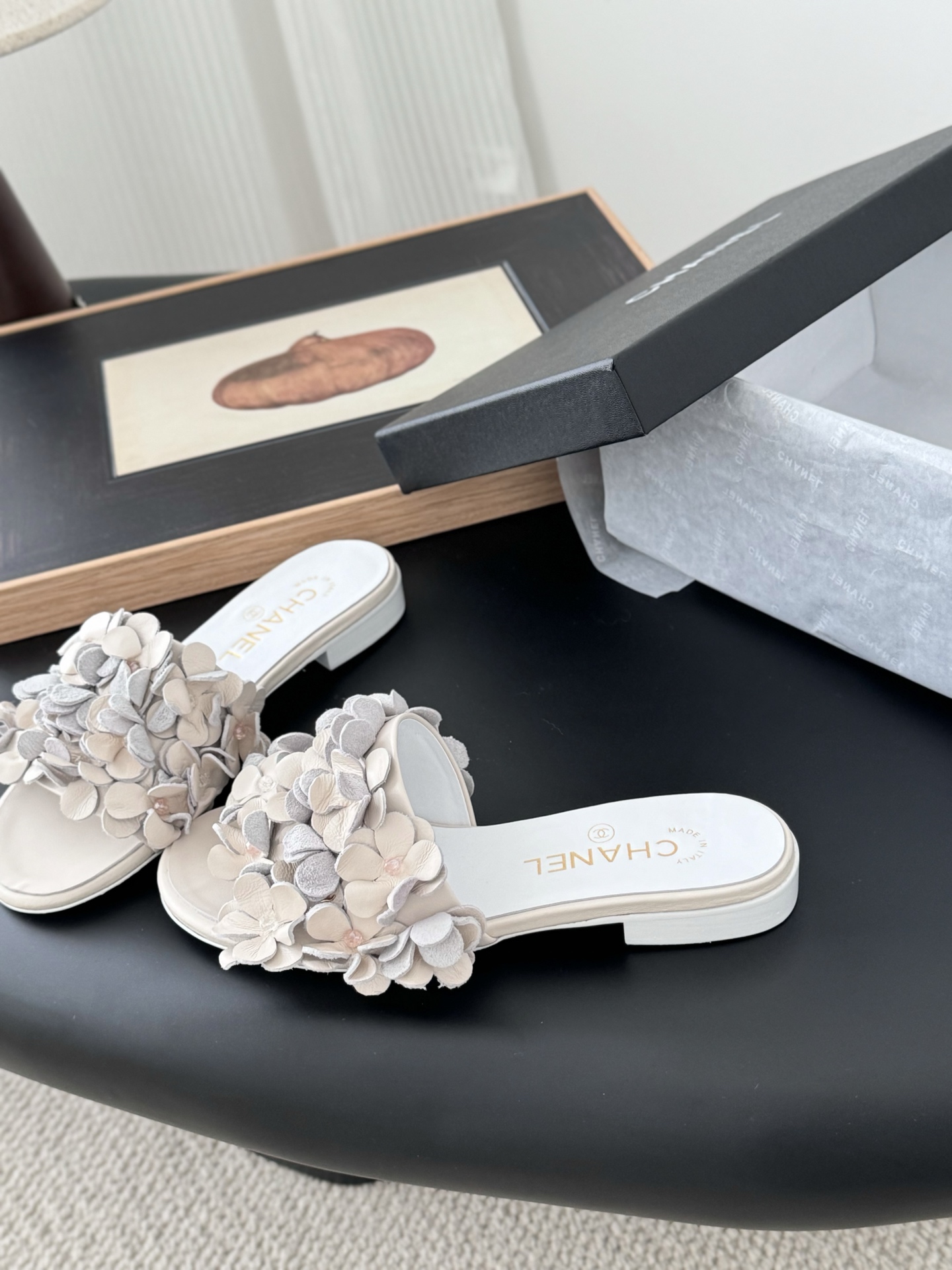 Chanel Slipper Sandals Shoes 10A