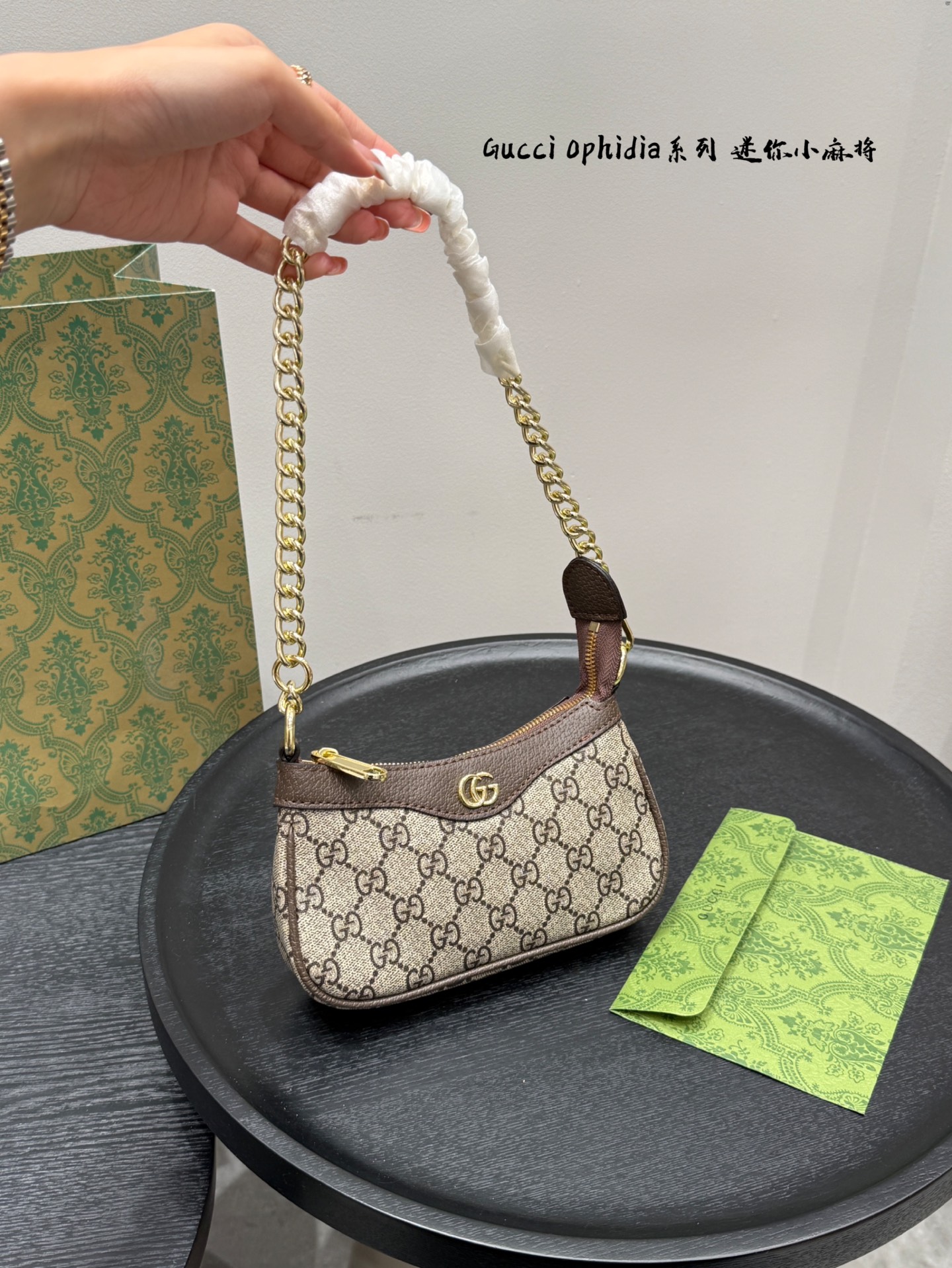 Gucci's new Ophidia chain mini mahjong bag
