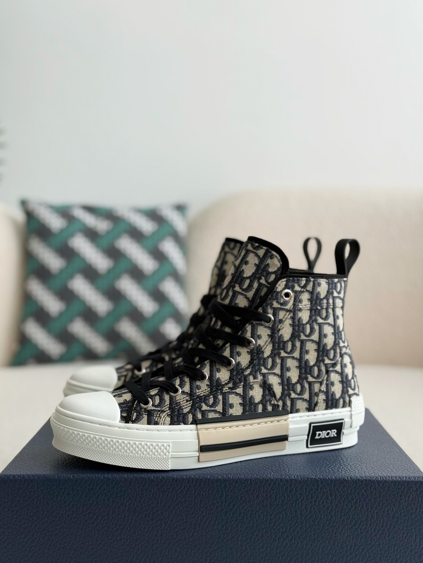 Dior B23 logo print high top sneakers Shoes