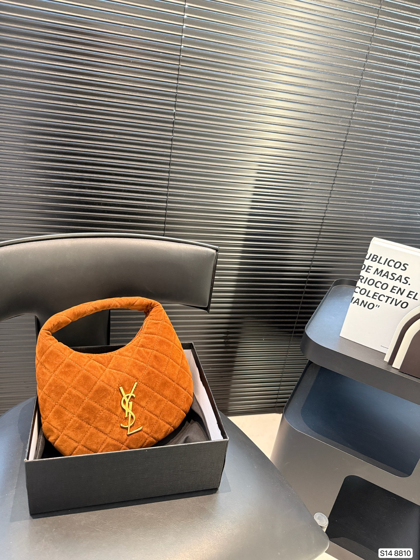 YSL Baby Icare 26cm Quilted Lambskin Bag Le Cassandre Embroidery