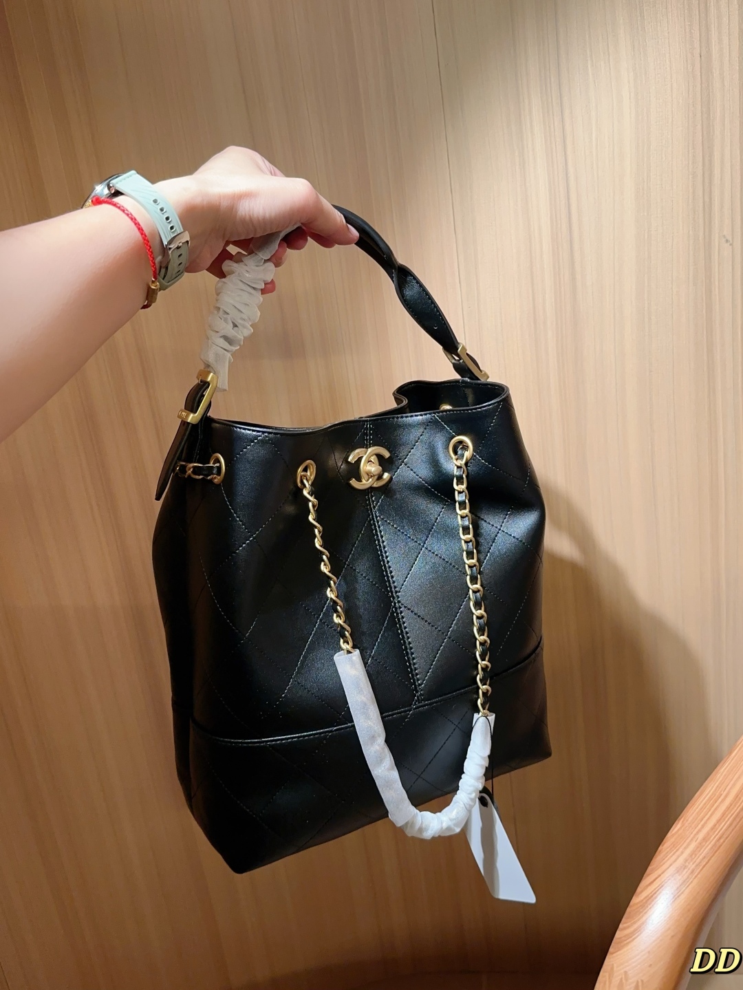 Chanel 25A Structured Bucket Bag