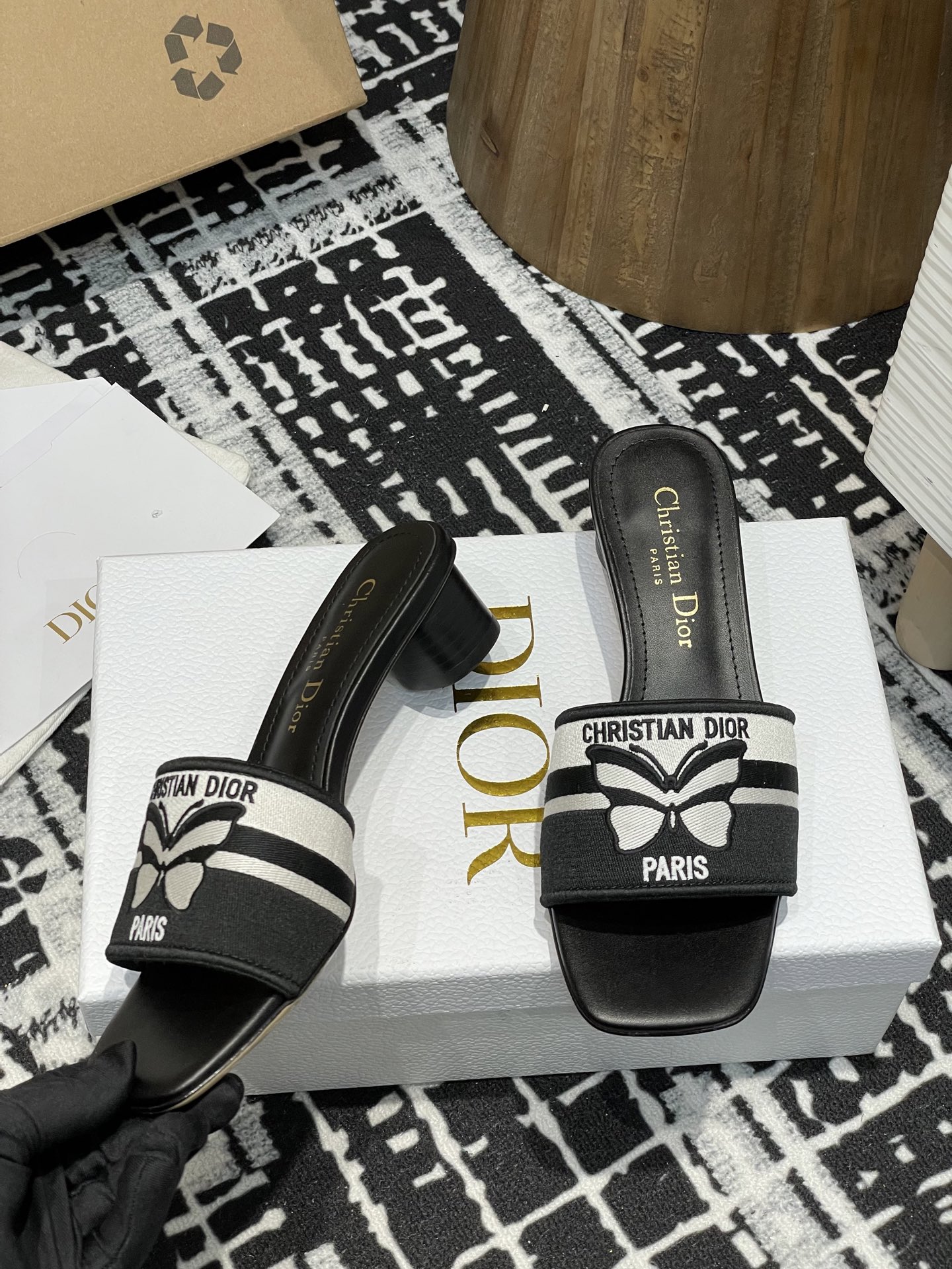 Dior Slipper Sandals Low Heel Shoes