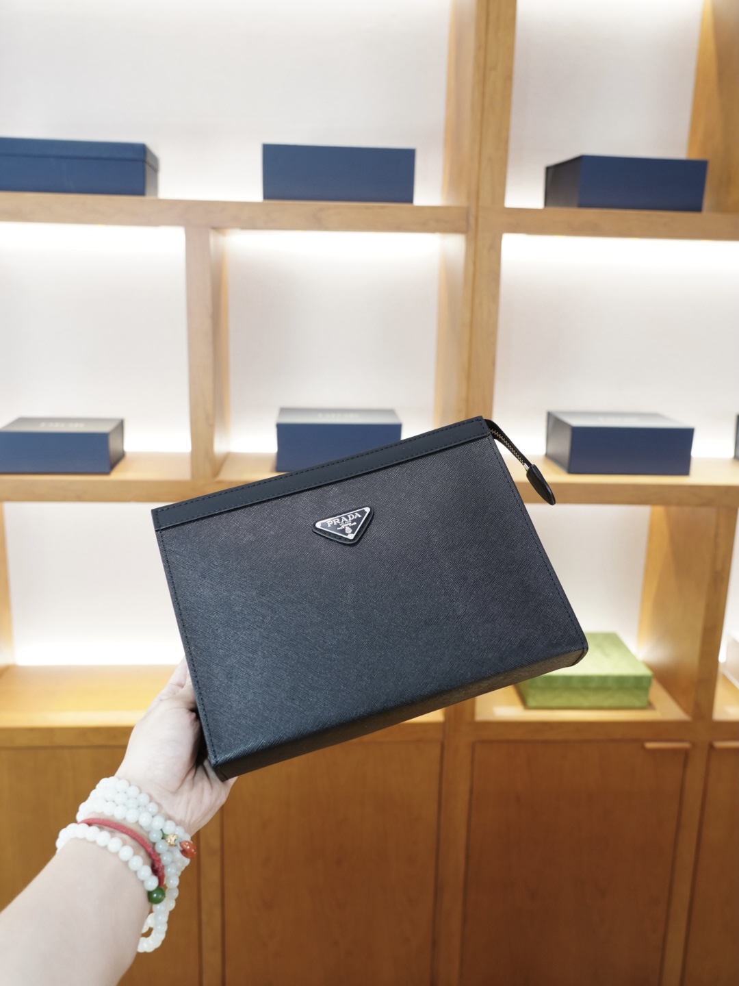 PRADA P205 Italy High-End Clutch Bag