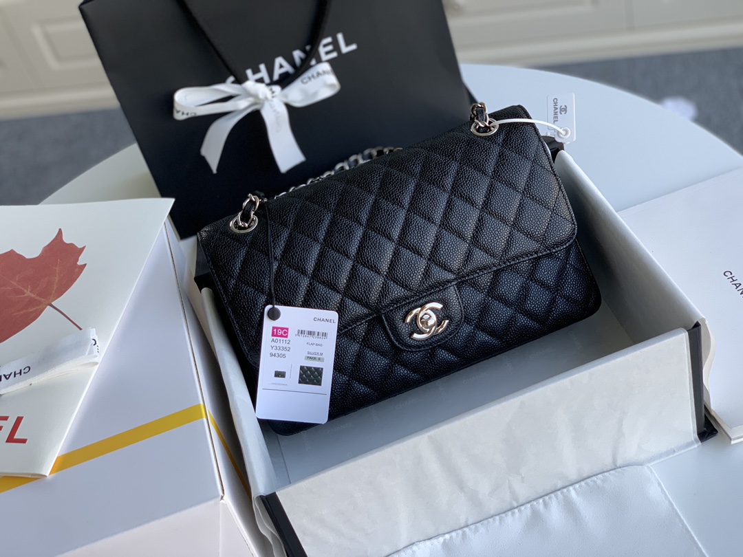 Chanel Caviar CF Medium 25CM Shoulder Bag 10A Quality