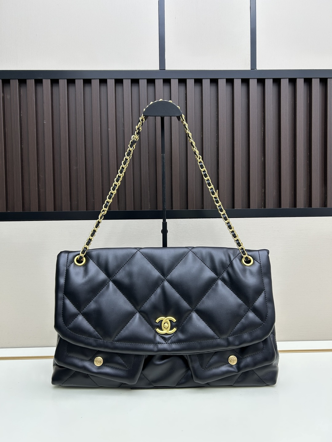 CHANEL 25K 2567 Washed Denim Flap Bag