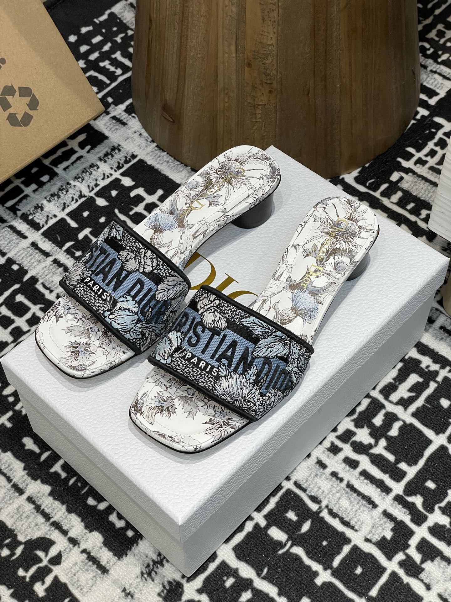 Dior Slipper Sandals Low Heel Shoes