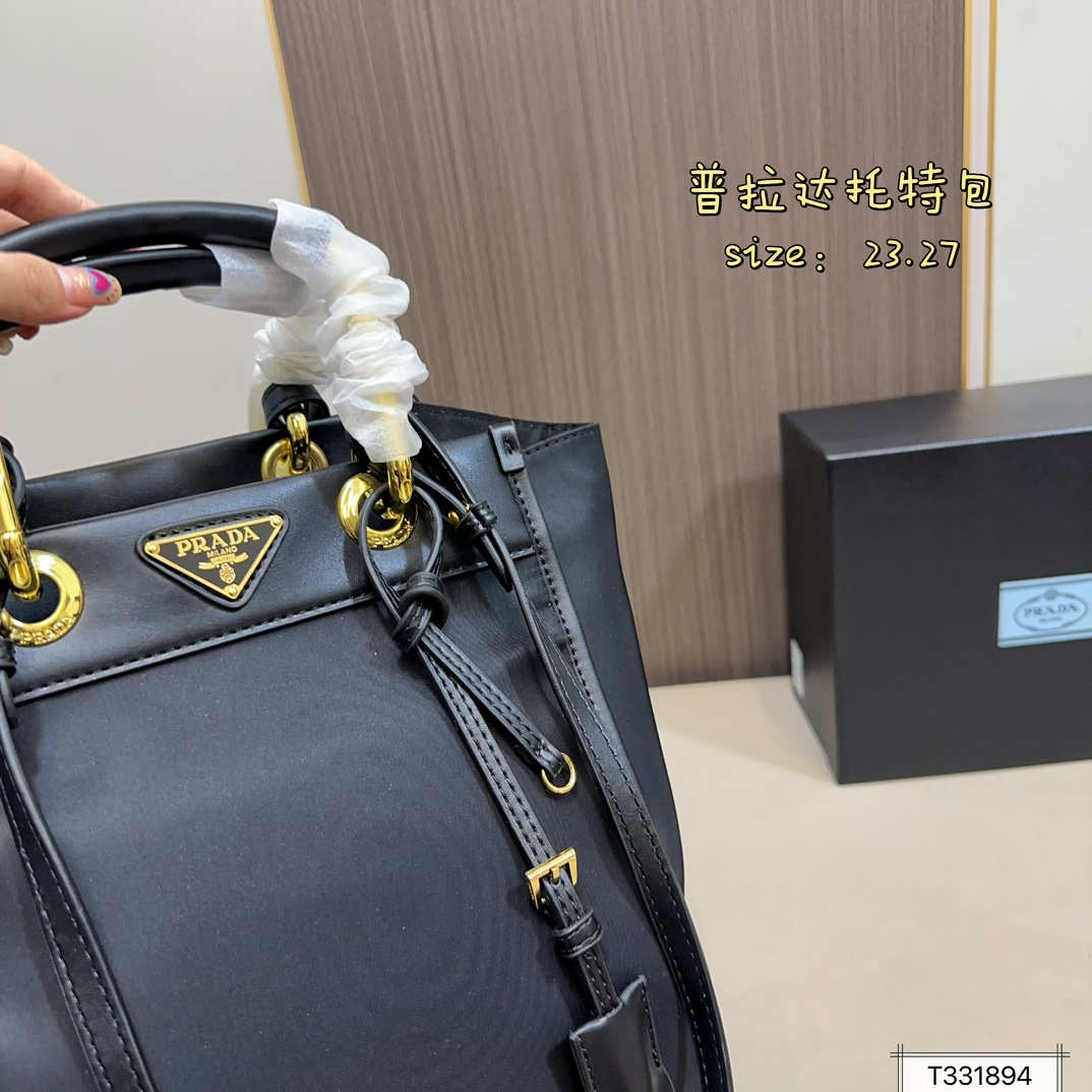 PRADA Summer Days' Canvas Tote Bag Classic 10A