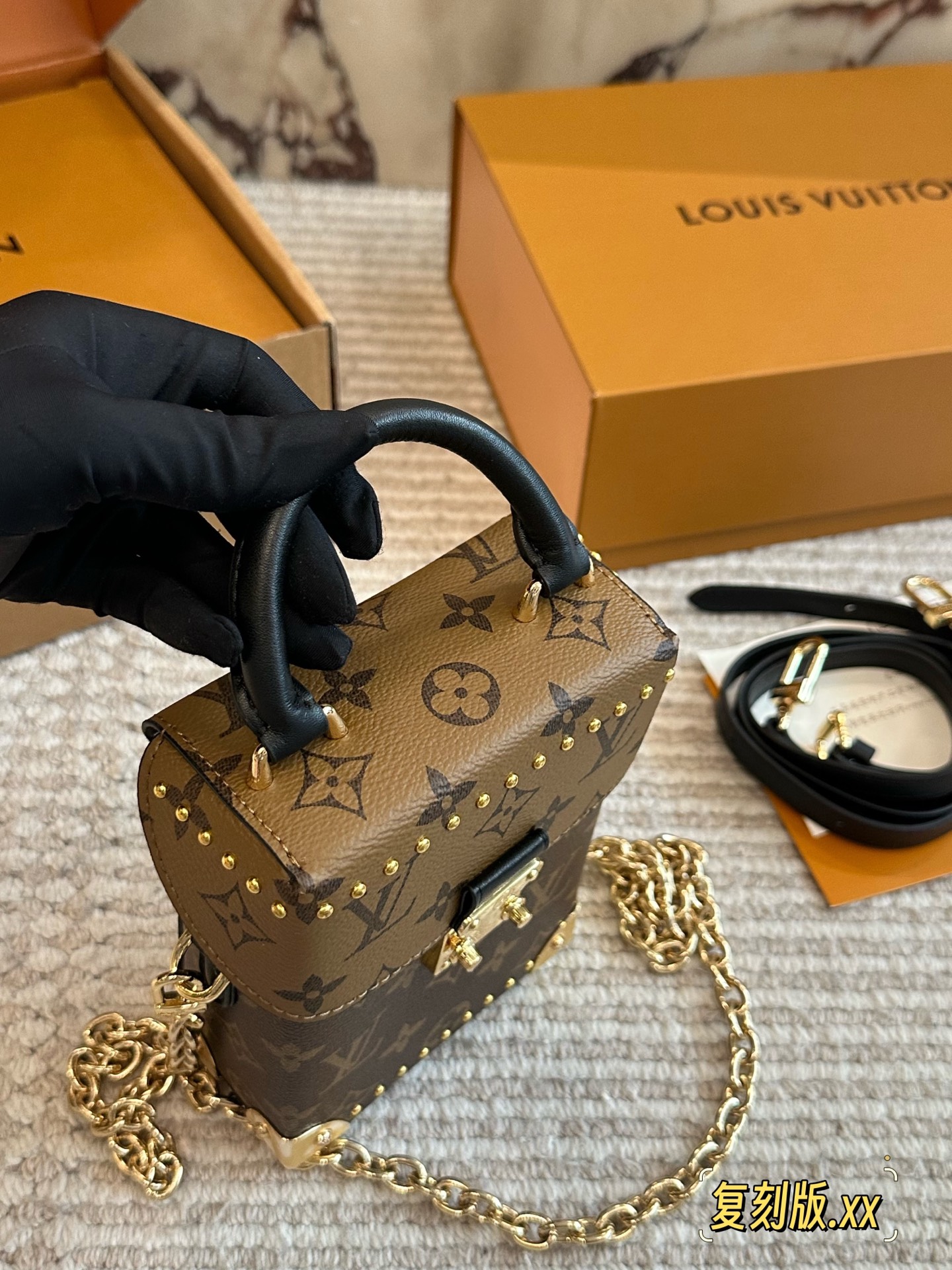 LV Runway Trunk Bag Replica | Genuine Leather Vintage Unique