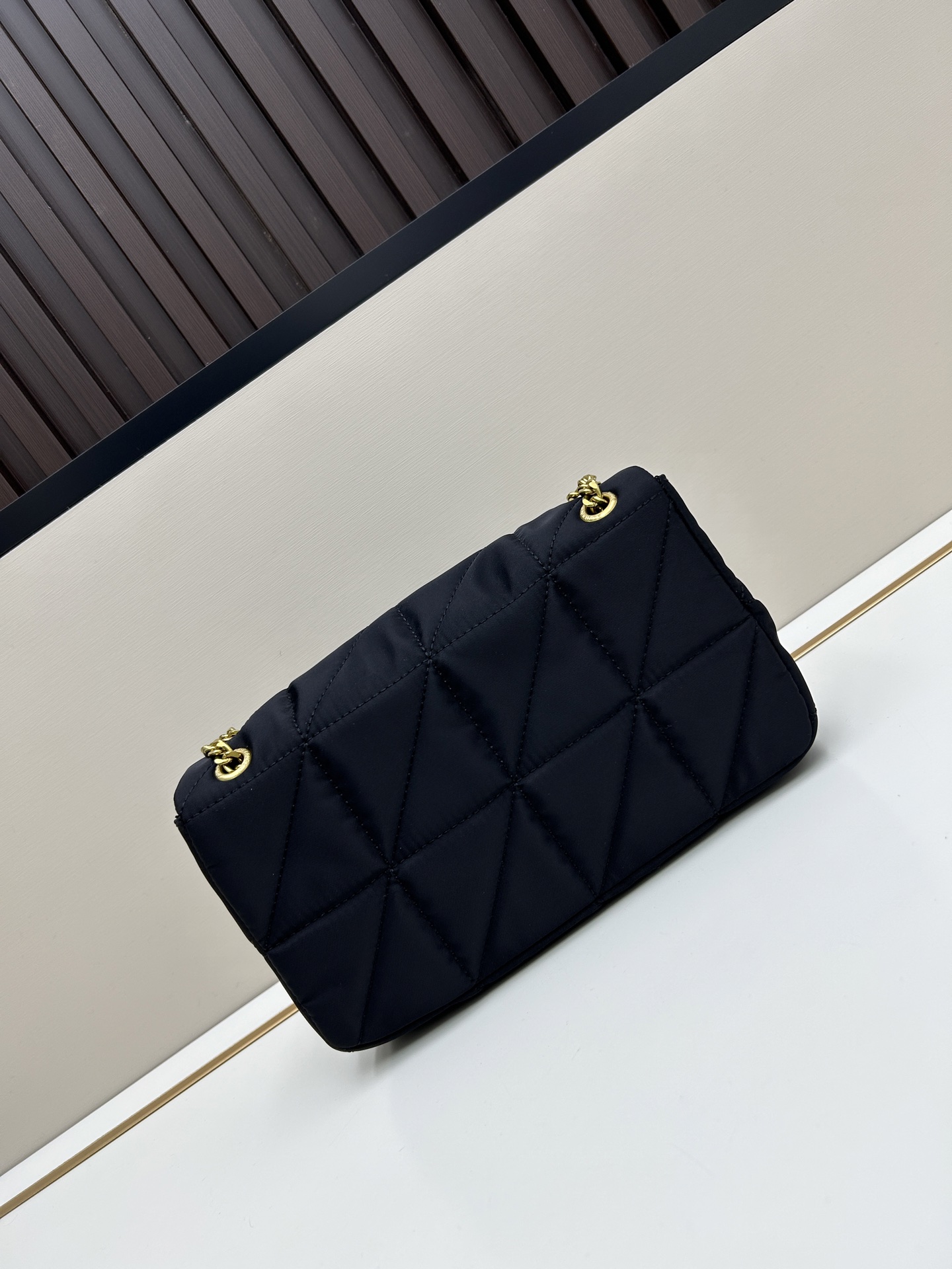 YSL Gaby 6102 Quilted Lambskin Double Zip Clutch