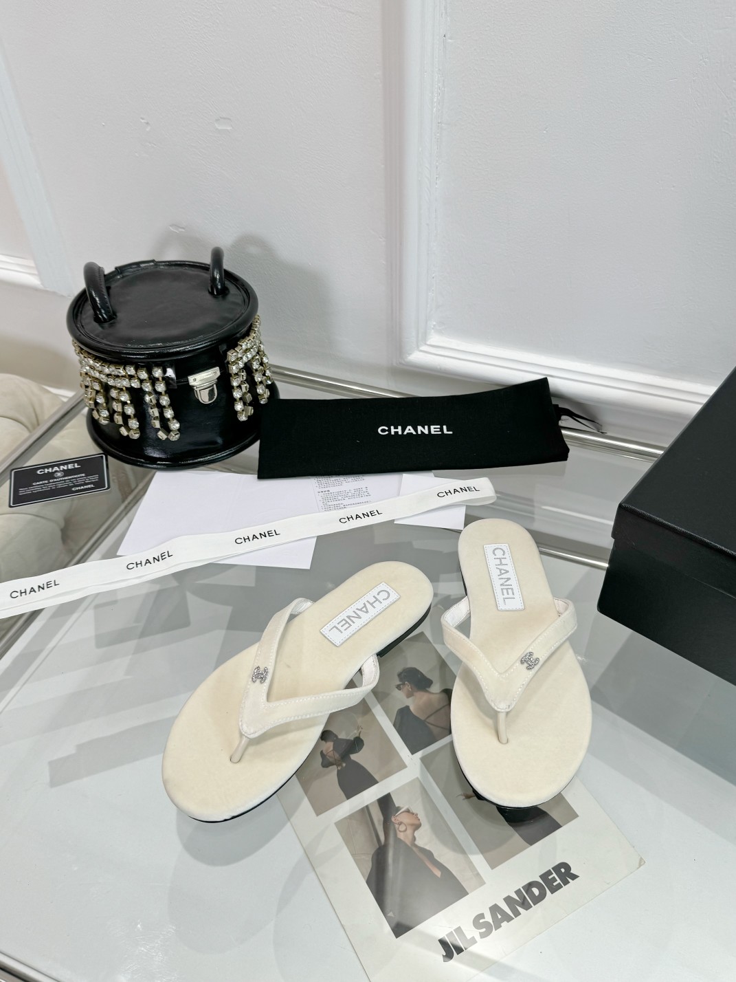 Chanel Clip Toe Flip Flops Slippers Sandals Shoes